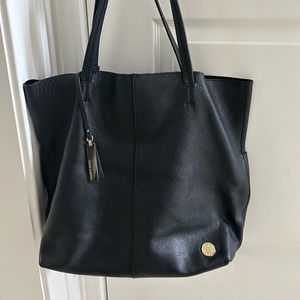 Vince Camuto Black Soft Leather Tote